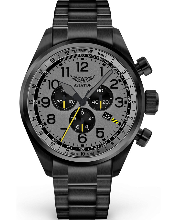 Часы Aviator Airacobra P45 Chrono V.2.25.5.174.5 — мужские, серый