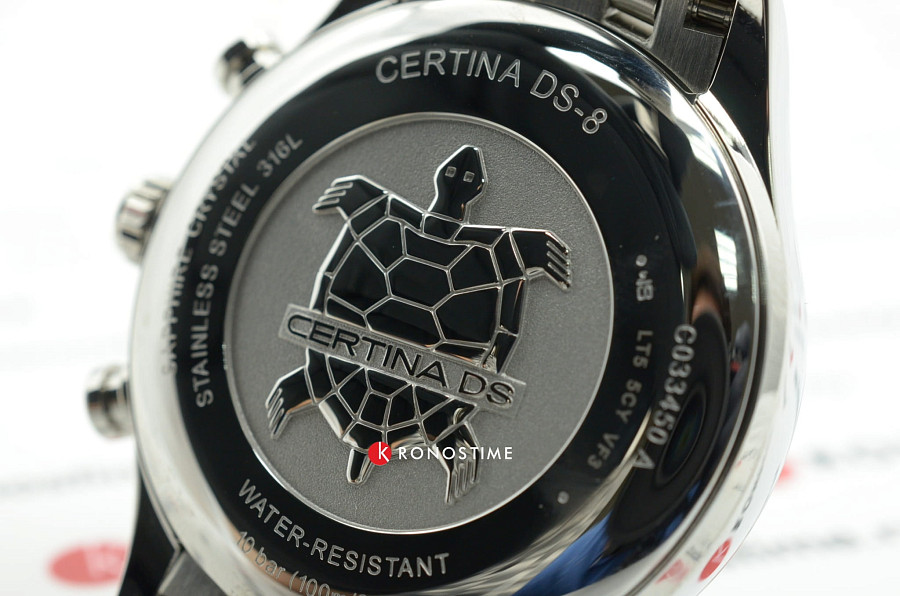 Часы Certina DS-8 Chronograph Moon Phase C033.450.11.051.00 — черный, сталь металл