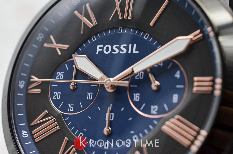 Часы Fossil Bannon FS5061 — мужские, кожа + текстиль