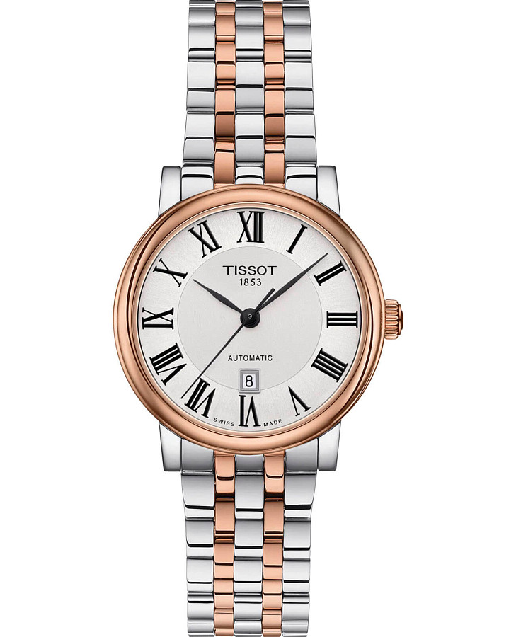 Часы Tissot Carson Premium Automatic Lady T122.207.22.033.00 — женские, серебристый