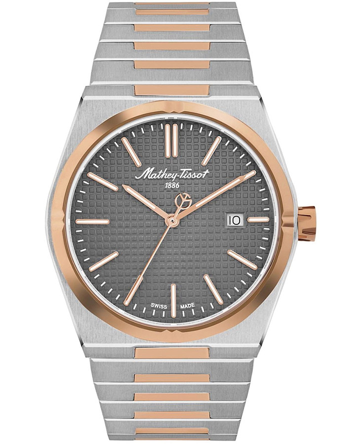Часы Mathey-Tissot Zoltan H117RS — мужские, серый