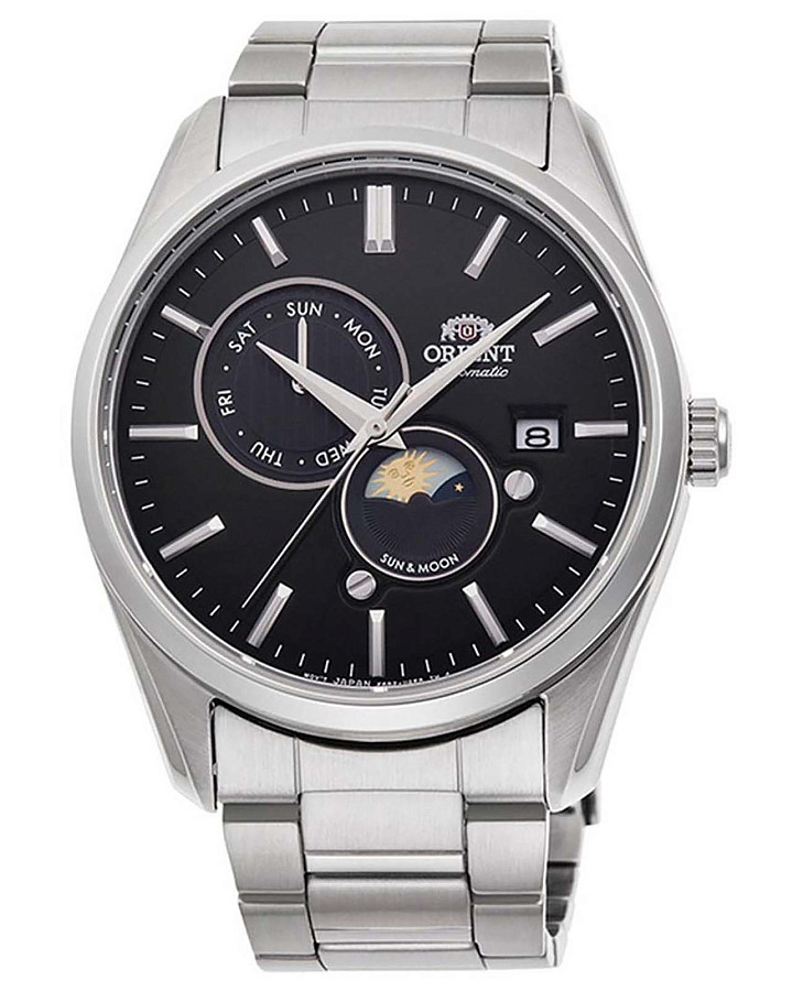 Часы Orient Sun And Moon RA-AK0302B (RN-AK0302B) — мужские, черный