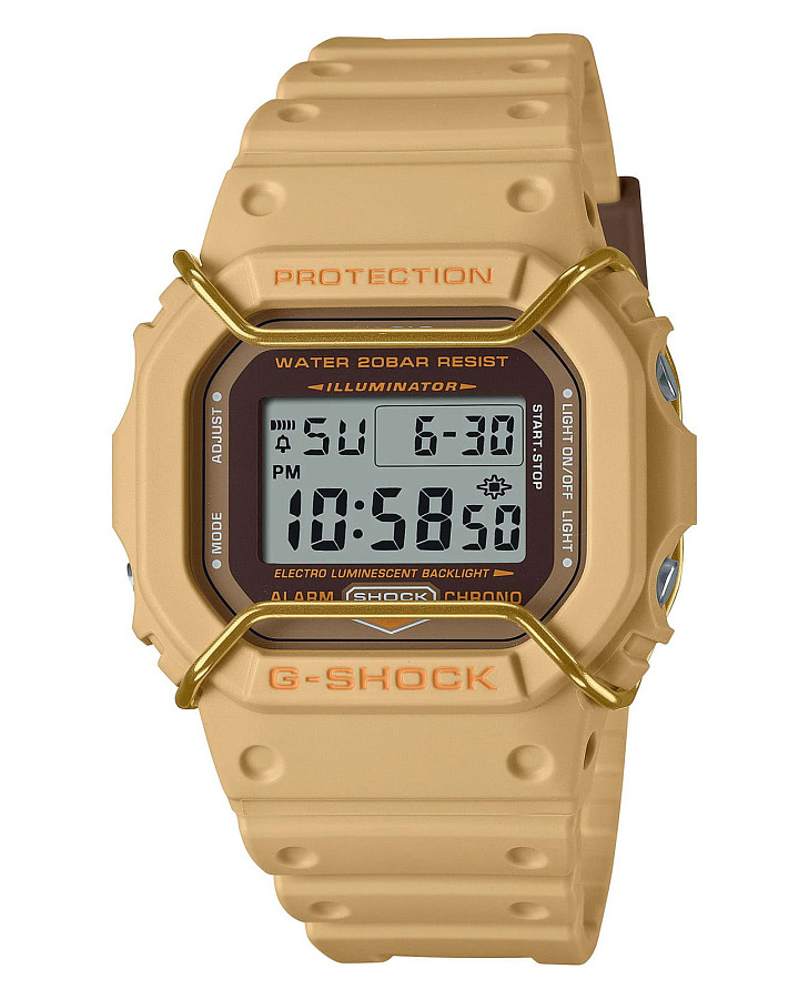 Часы Casio G-Shock DW-5600PT-5DR (DW-5600PT-5) — мужские, коричневый