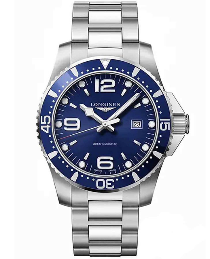 Часы Longines HydroConquest L3.840.4.96.6 — мужские, синий
