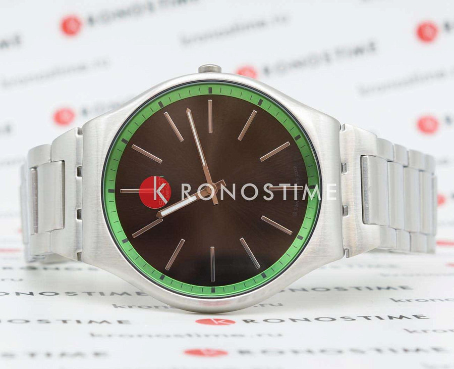 Часы Swatch Skin Irony 42 SS07S128G — кварцевые, металл сталь
