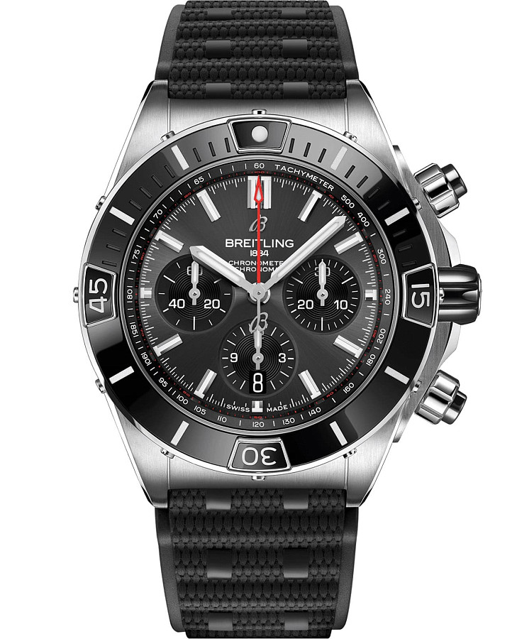 Часы Breitling Super Chronomat B01 44 AB0136251B2S1 — мужские, синий