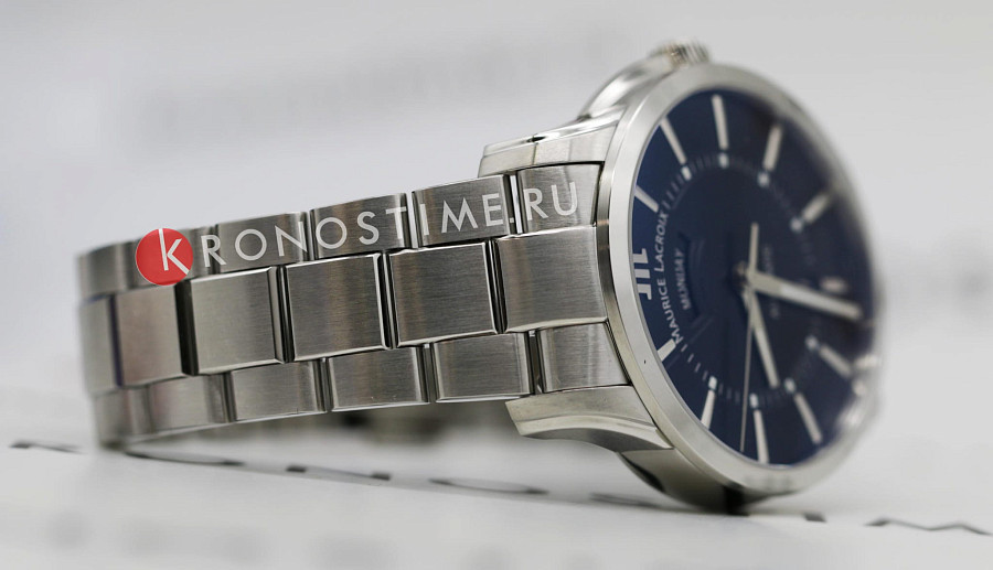 Часы Maurice Lacroix Pontos Day Date PT6358-SS002-330-1 — черный, металл сталь