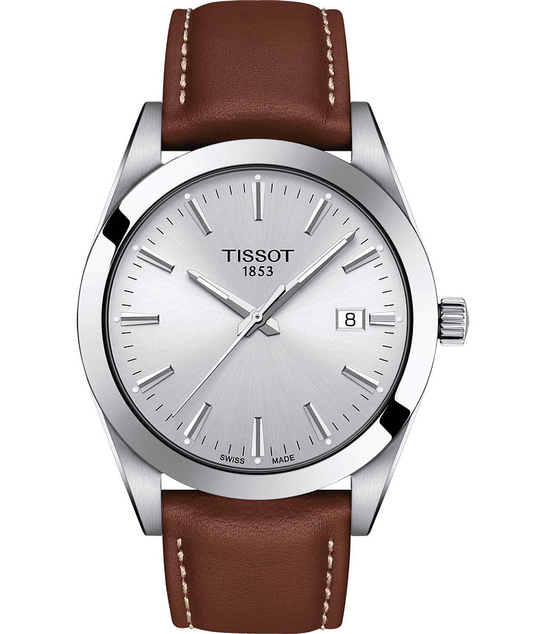 Часы Tissot Gentleman T127.410.16.031.00 — мужские, серебристый