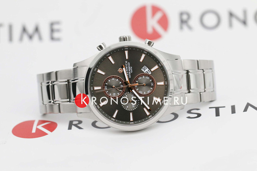 Часы Greenwich Navigator GW 053.10.34 — кварцевые, сталь металл