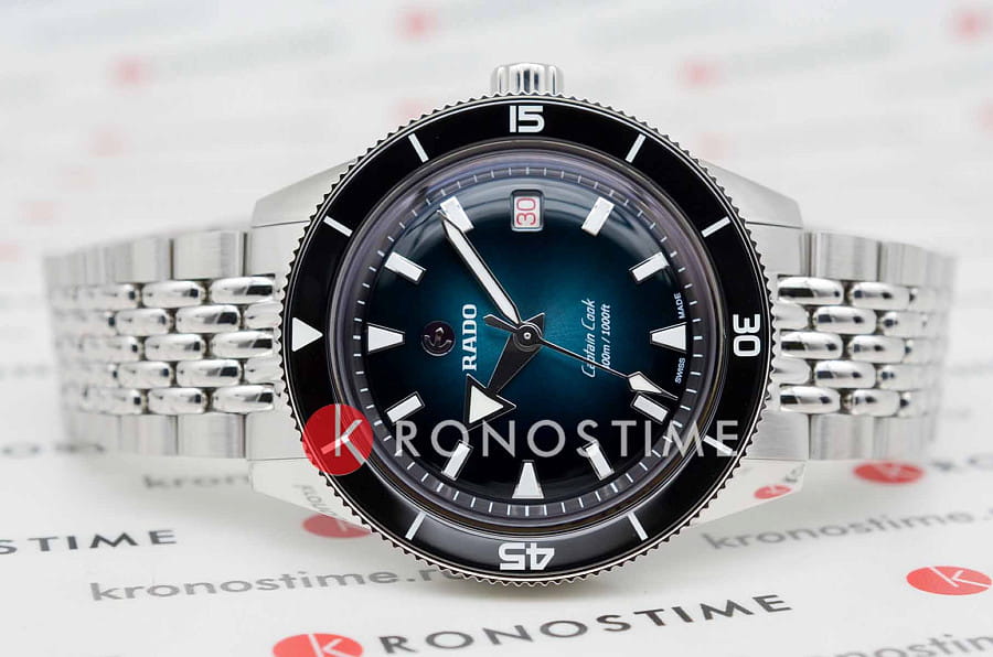 Часы Rado Captain Cook Automatic R32223213 — механические, сталь металл