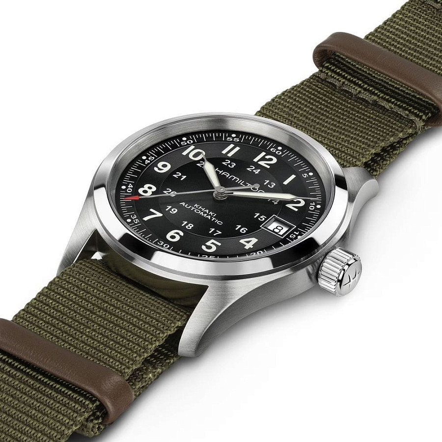 Часы Hamilton Khaki Field Auto Call of Duty H70475930 — механические, сталь металл