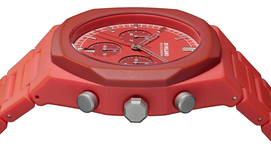 Часы D1 Milano Polychrono PHBJ05 — кварцевые, пластик