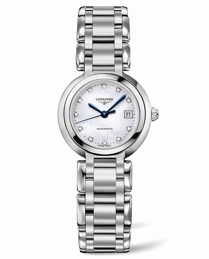 Часы Longines PrimaLuna L8.111.4.87.6 — женские, серебристый