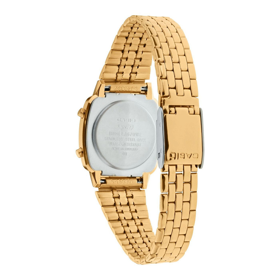 Часы Casio Collection LA670WETG-9A — нержавеющая сталь, женские