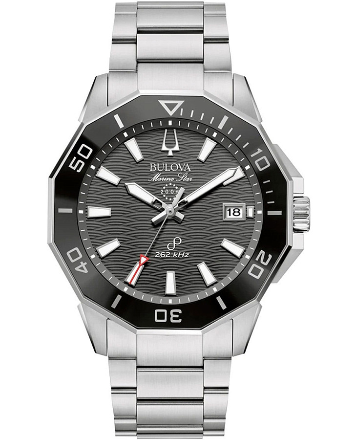 Часы Bulova Marine Star 96B434 — мужские, черный