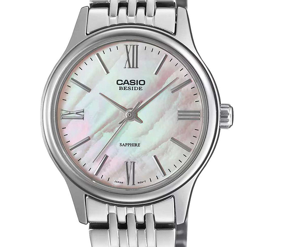 Часы Casio Collection Beside BLS-100DS-4A — кварцевые, сталь металл
