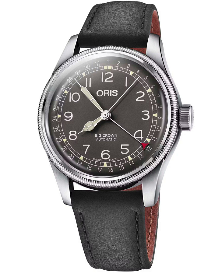 Часы Oris Big Crown Pointer Date 01 754 7741 4064-07 5 20 65 — мужские, черный