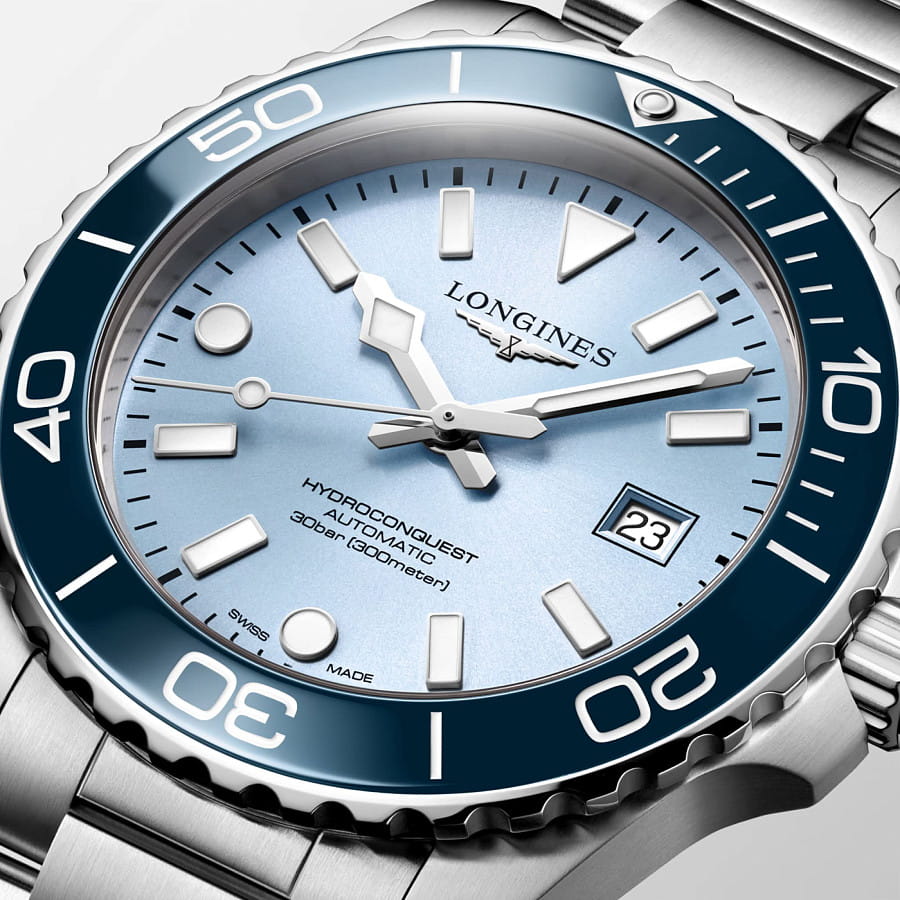 Часы Longines HydroConquest L3.788.4.98.6 — нержавеющая сталь, мужские