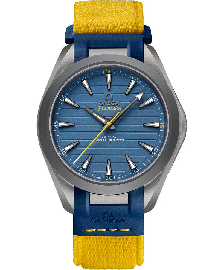 Часы Omega Seamaster Aqua Terra 220.92.41.21.03.002 — мужские, синий