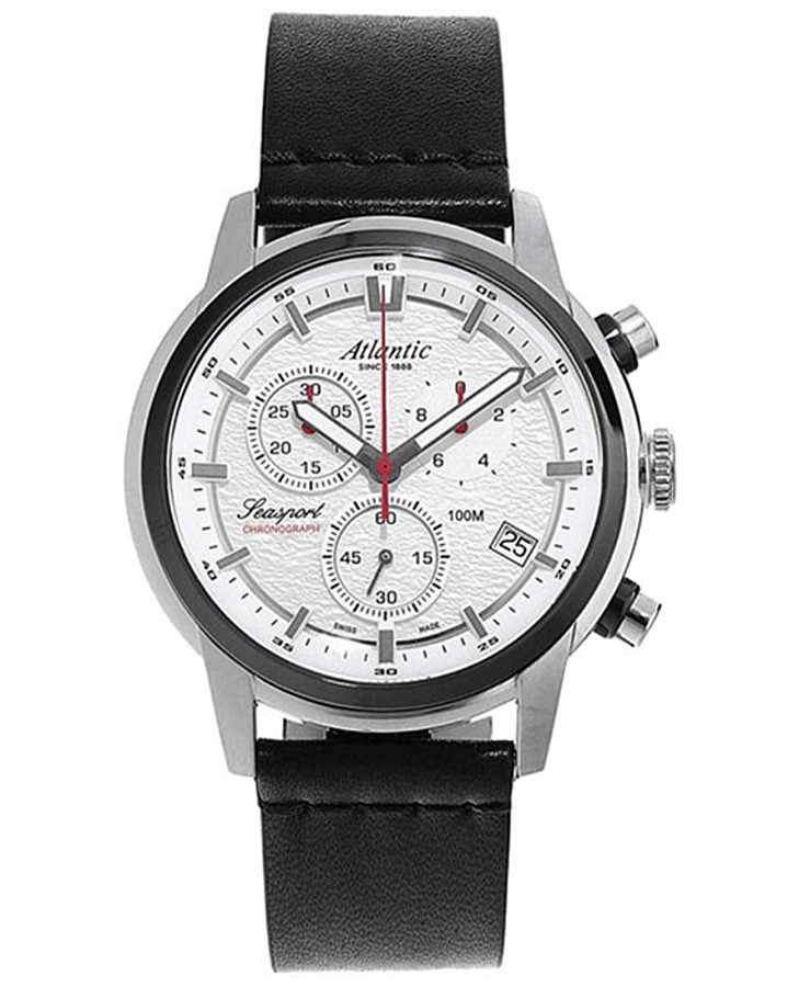 Часы Atlantic Seasport Chronograph 87461.42.21 — мужские, белый