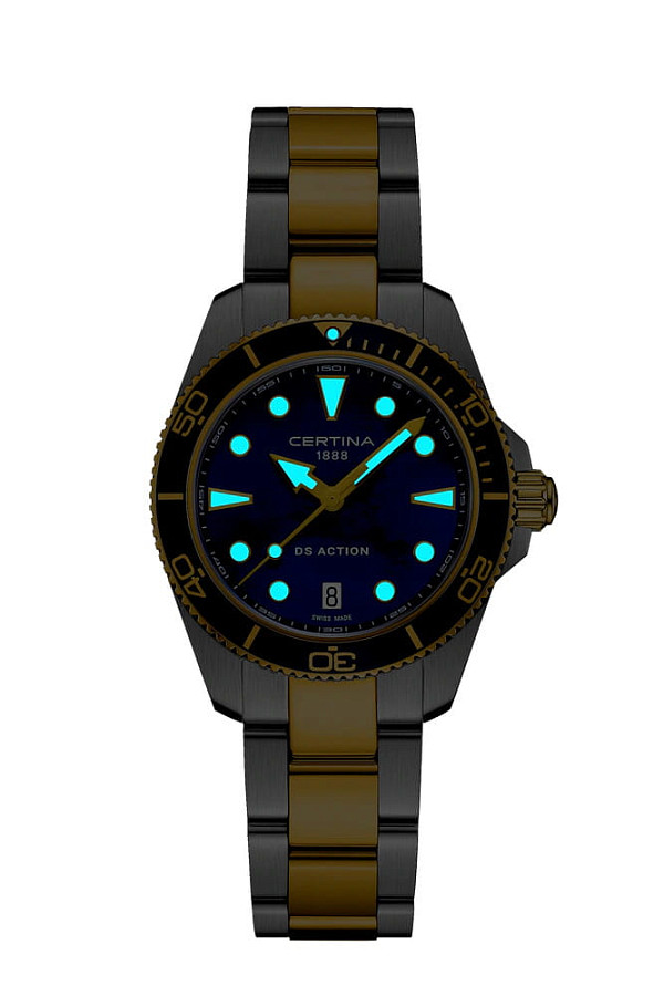 Часы Certina DS Action Lady C048.210.22.131.00 — женские, нержавеющая сталь с pvd-покрытием