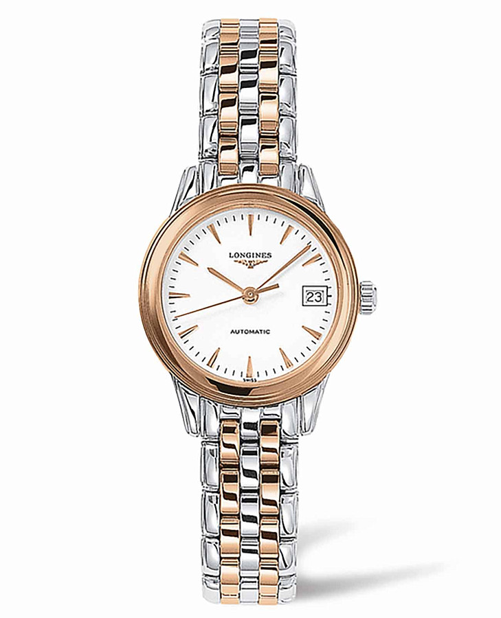 Часы Longines Flagship L4.274.3.92.7 — женские, белый