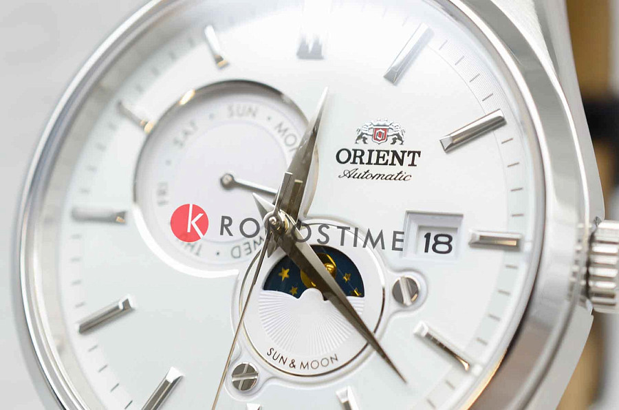 Часы Orient Sun And Moon RA-AK0305S (RN-AK0305S) — кожаный, мужские