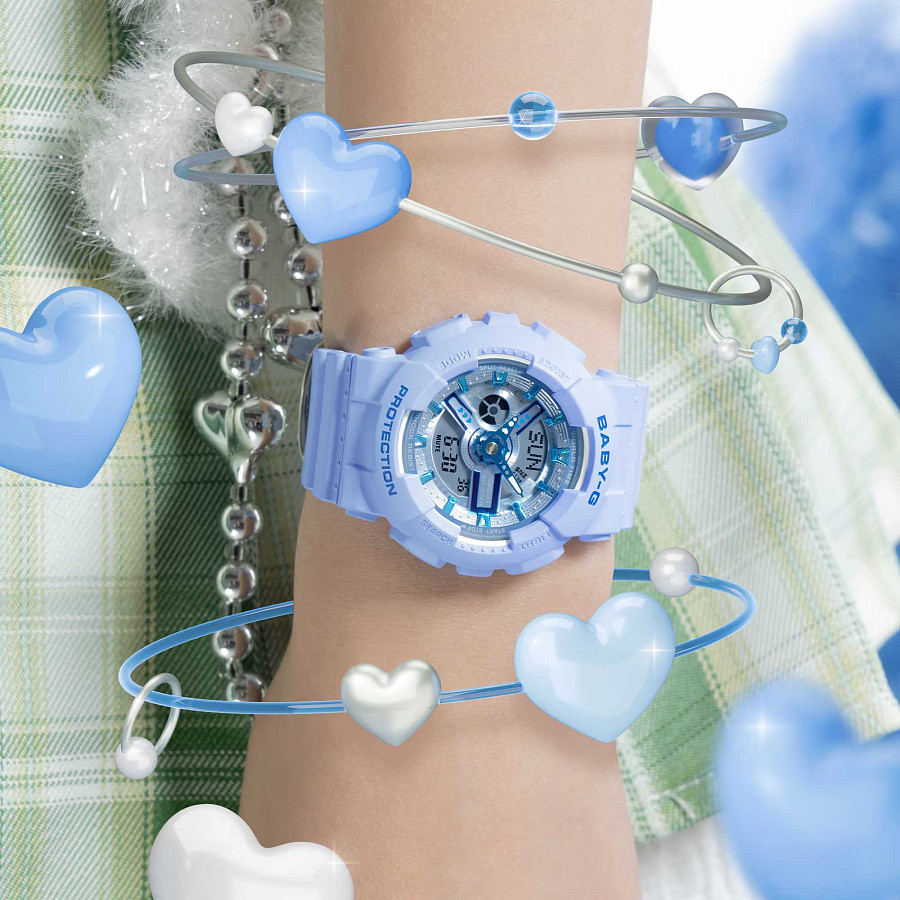 Часы Casio Baby-G BA-110YK-2A — кварцевые, пластик