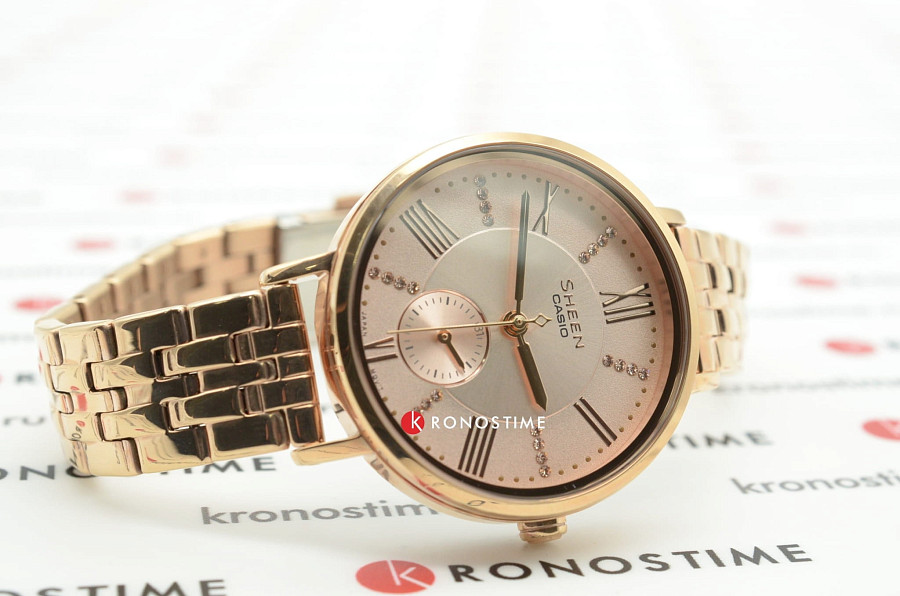 Часы Casio Sheen SHE-3066PG-4AUEF — кварцевые, сталь металл