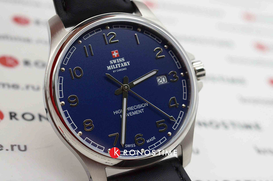 Часы Swiss Military by Chrono Сверхточные SM30200.26 — сталь металл, Швейцария