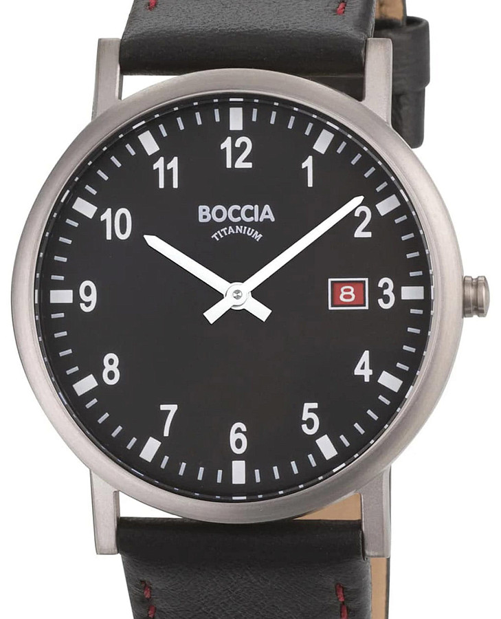 Часы Boccia Titanium 3662-03 — кварцевые, титан