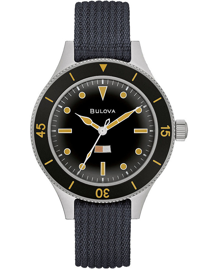 Часы Bulova Mil-Ships 98A266 — мужские, черный