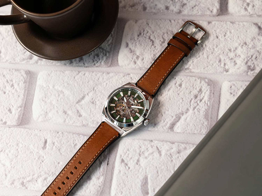 Часы Fossil Everett ME3261 — кожаный, мужские