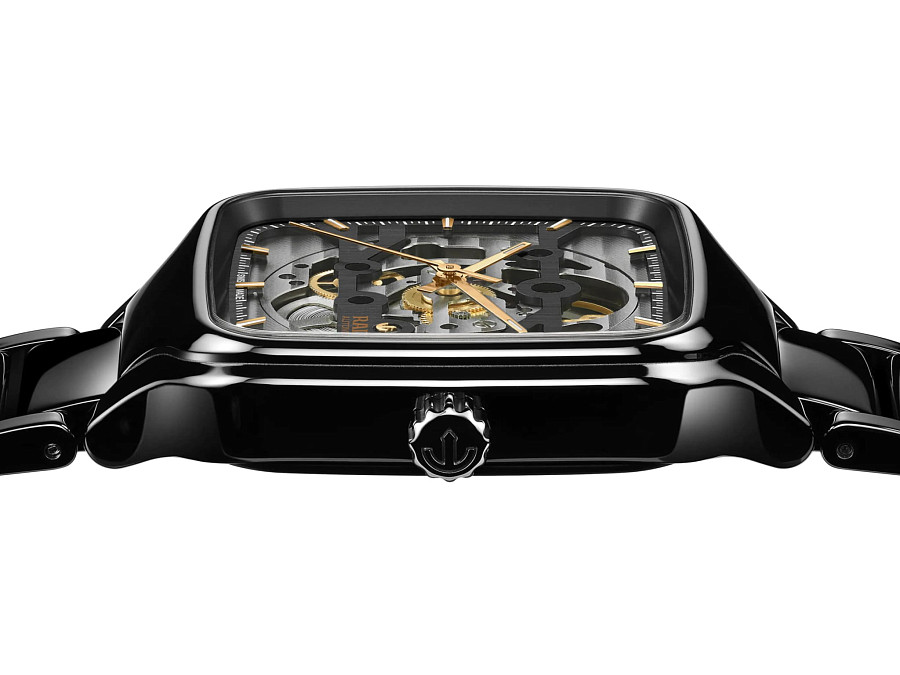 Часы Rado True Square Automatic Skeleton R27124162 — серый, механические