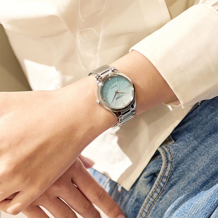 Часы Citizen Eco-Drive EM1220-58Y — нержавеющая сталь, женские