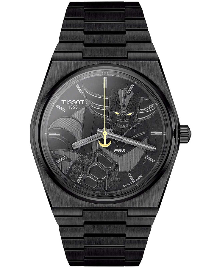 Часы Tissot PRX UFO Robot Grendizer 50th Anniversary 40mm T137.407.33.051.01 — мужские, черный