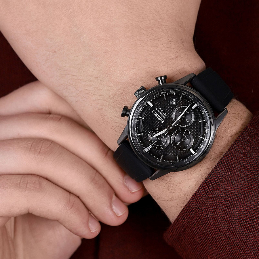 Часы Seiko Conceptual Series Sports SSB393P1 — силикон, мужские