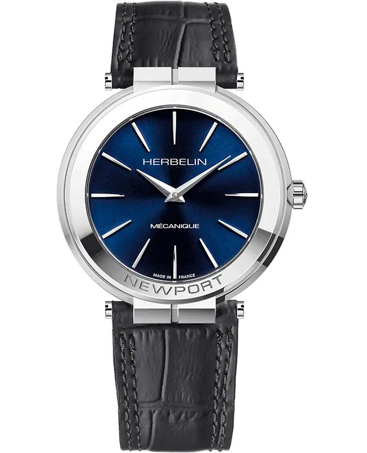 Часы Herbelin Newport Slim 1222AP15 — мужские, синий