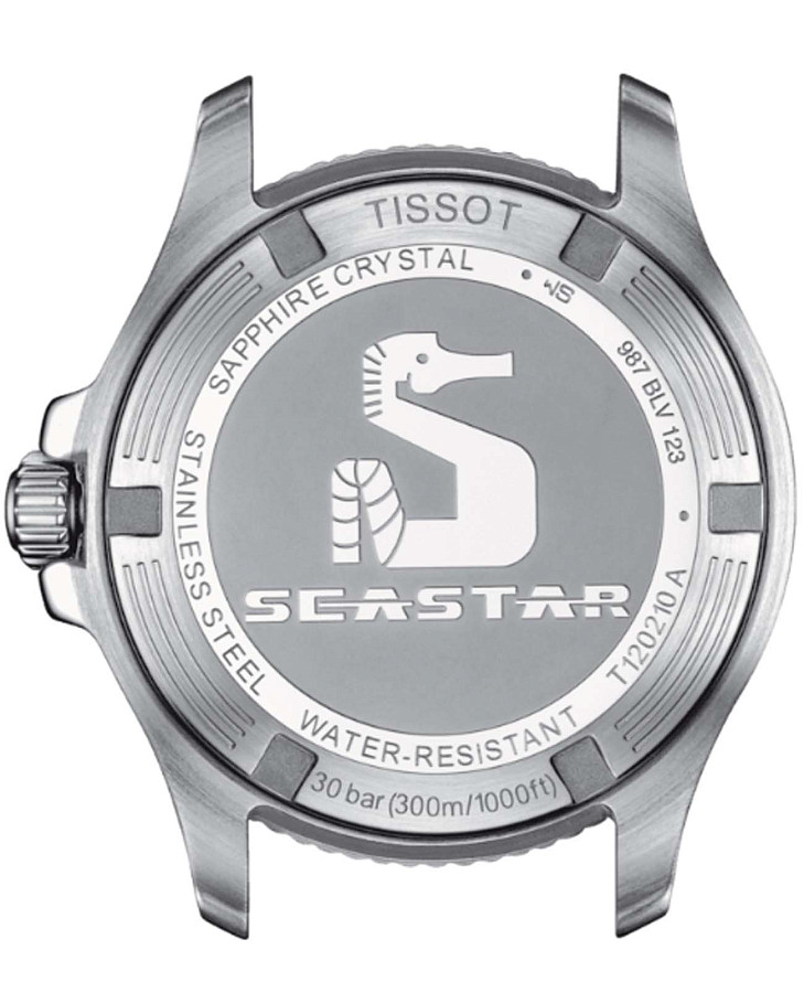 Часы Tissot Seastar 1000 36mm T120.210.22.051.00 — нержавеющая сталь с pvd-покрытием, мужские