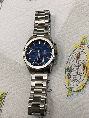 Фото покупателя: Японские наручные часы Casio Edifice EFR-S567D-2AVUDF (EFR-S567D-2A) с хронографом