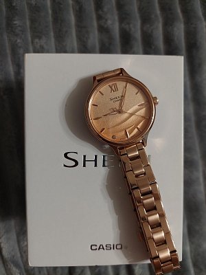 Фото покупателя: Японские наручные часы Casio Sheen SHE-4550PG-4A