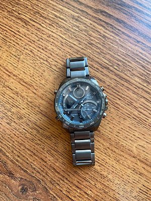Фото покупателя: Японские наручные часы Casio Edifice ECB-900MDC-1ADR (ECB-900MDC-1A) с хронографом