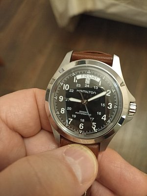 Фото покупателя: Швейцарские механические наручные часы Hamilton Khaki Field King Auto H64455533