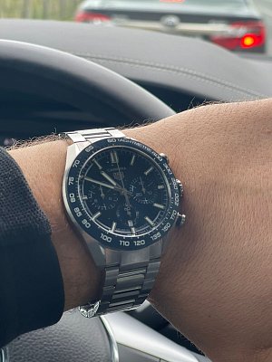 Фото покупателя: Швейцарские механические наручные часы TAG Heuer Carrera CBN2A1A.BA0643 с хронографом