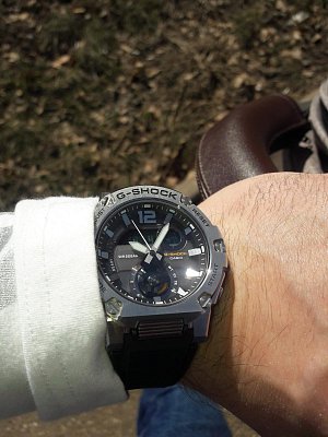 Фото покупателя: Японские наручные часы Casio G-Shock GST-B300S-1A с хронографом