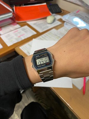 Фото покупателя: Японские наручные часы Casio Vintage A158WA-1DF (A158WA-1)
