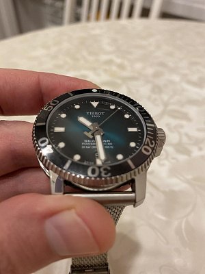 Фото покупателя: Швейцарские механические керамические наручные часы Tissot Seastar 1000 Powermatic 80 T120.407.11.091.00