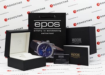 Комплектация: Швейцарские механические часы Epos Oeuvre d'art 3429.195.20.53.25
